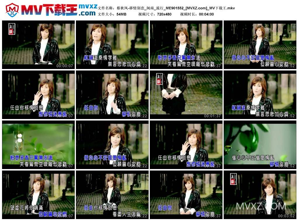 蔡秋凤-移情别恋_闽南_流行_ME901552